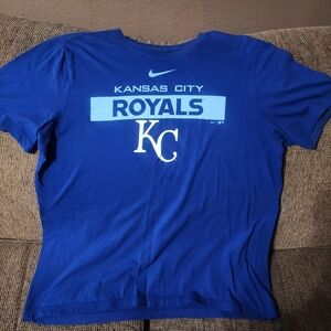 Unisex Nike Blue Kansas City Royals Tee Shirt Sz.Lg